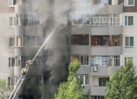 Zdj. 2. Do wybuchu gazu może dojść z powodu nieszczelnej instalacji oraz niewłaściwie działających urządzeń gazowych.